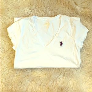 White Cotton Ralph Lauren Polo